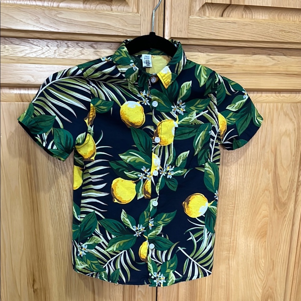 Boy’s lemon shirt from Italy.